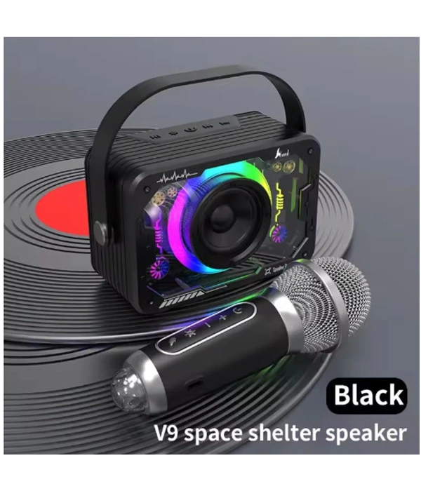 Vtn-82 Taşınabilir Kablosuz Işıklı Bluetooth Hoparlör Ses Değiştirme Özellikli