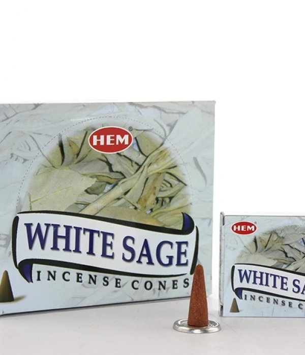 White Sage Aromalı Konik Tütsü