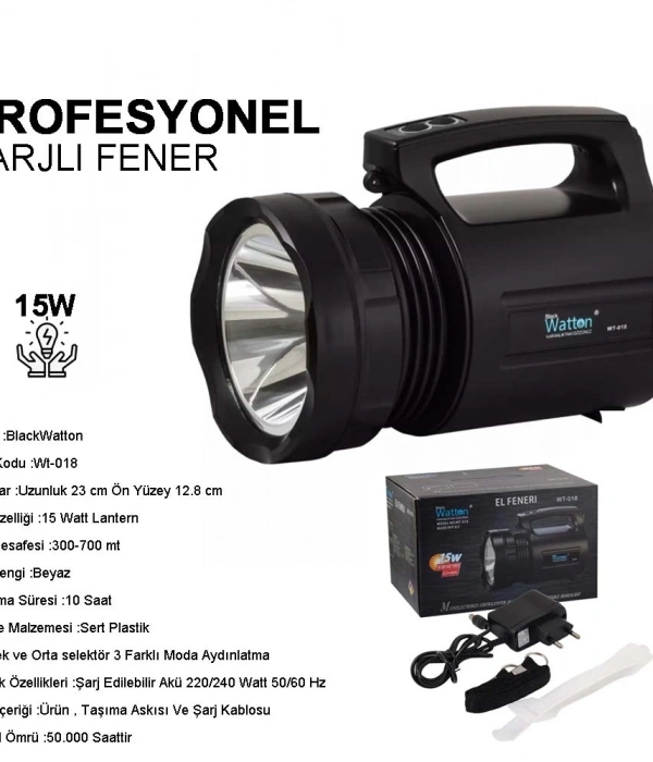 Wt-018 Profesyonel Büyük Avcı Feneri