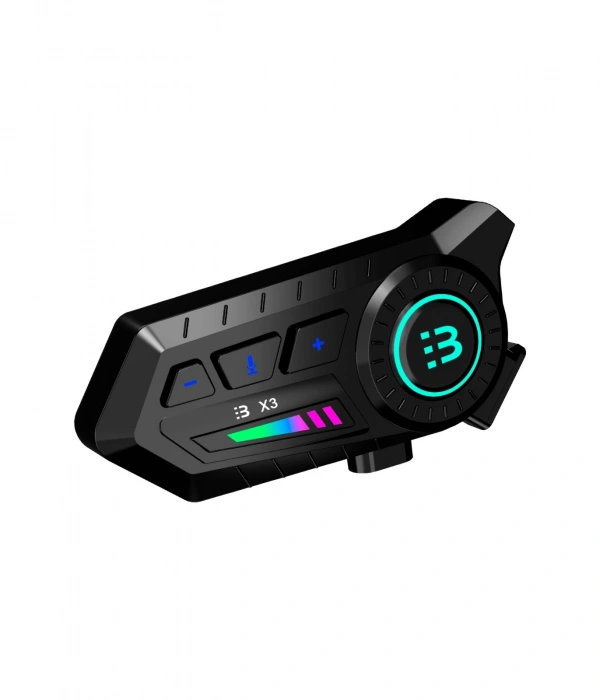 X3 Motor Kask Kulaklık Rgb Modlu Su Geçirmez 5.3 Bluetooth Intercom