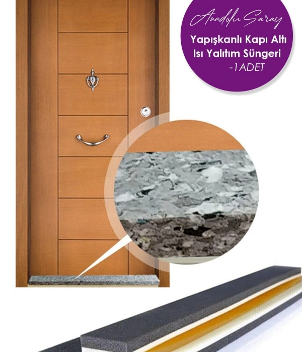 Yapışkanlı Köpük Kapı Altı Isı Yalıtım Eşik Süngeri