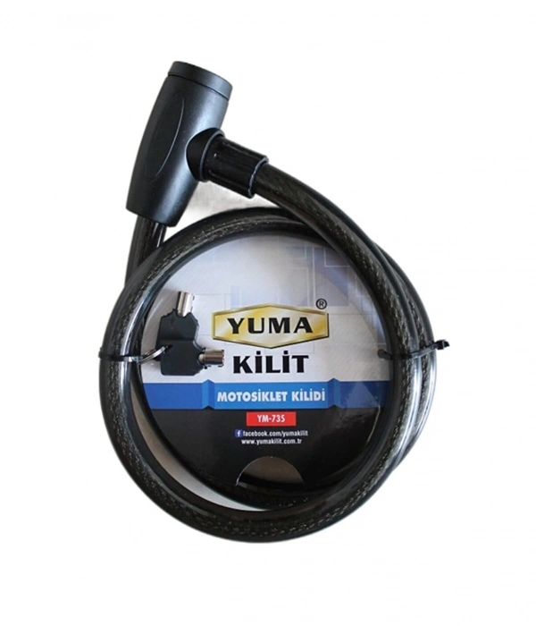 Yuma Ym-735 120 Cm 20 Mm Motorsiklet Kilidi