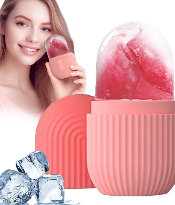 Yüz Ve Göz Altı İçin Silikon Buz Masaj Aleti - Soğuk Terapi buz silindiri