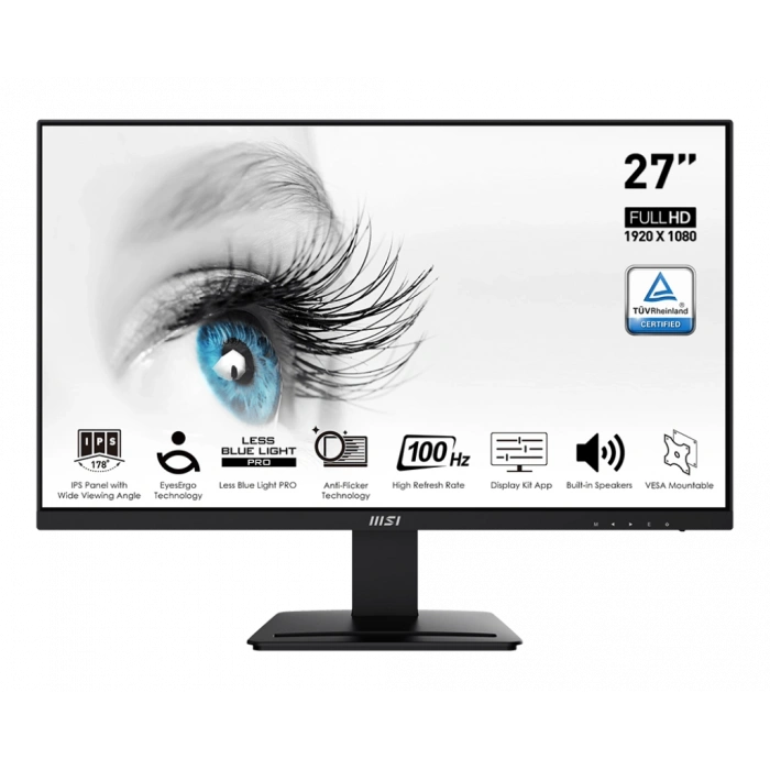 27 MSI PRO MP273A FHD 1MS 100HZ FLAT IPS