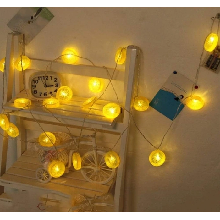 2m 10 Led Pilli 2 Kademeli Limon Led Işık Mz-304