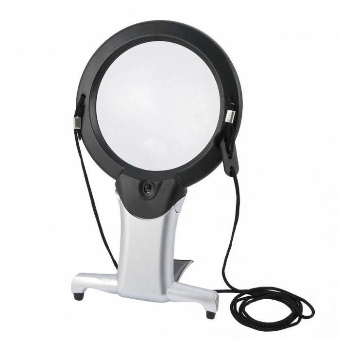 2x 6x Led Eller Serbest,boyun Asılı,dıkış,okuma İçin En Uygun Büyüteç 11b1