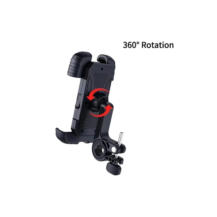 360° Derece Ayarlanabilen Gidon Bağlantılı Bisiklet Motosiklet İçin Abs 4-7.8″ İnç Telefon Tutucu