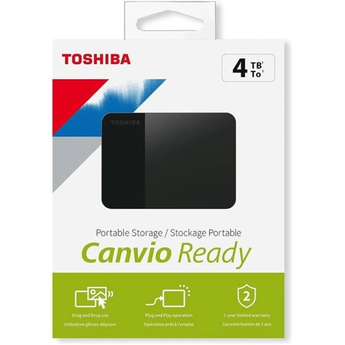 4TB CANVIO READY 2.5; USB3.2 TOSHIBA HDTP340EK3CA