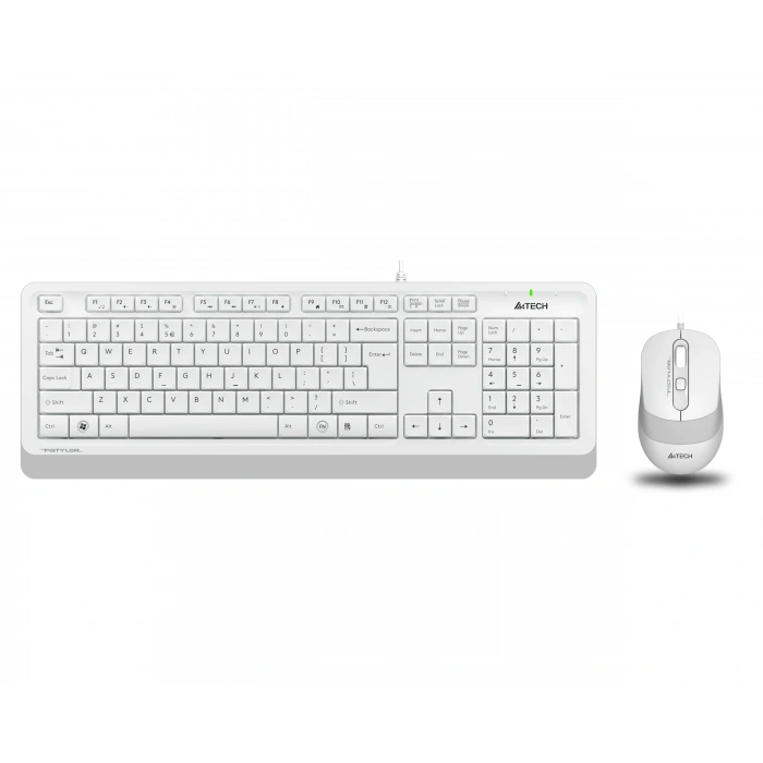 A4 TECH F1010 Q USB BEYAZ TR MM KLAVYE+OPT MOUSE