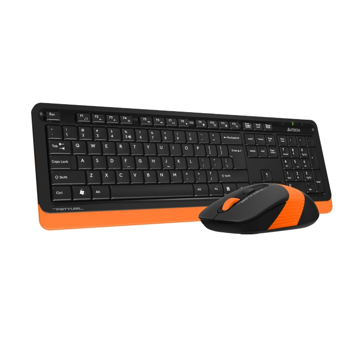 A4 TECH FG1010 Q 2.4 GHZ USB TURUNCU KLAVYE+MOUSE KABLOSUZ SET