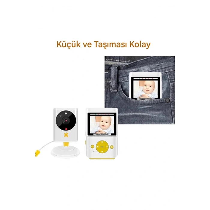 Akıllı Bebek Kamerası Monitörlü Karşılıklı Konuşma Özellikli Sıcaklık İzleme 2.4 İnç Bebek Kamerası