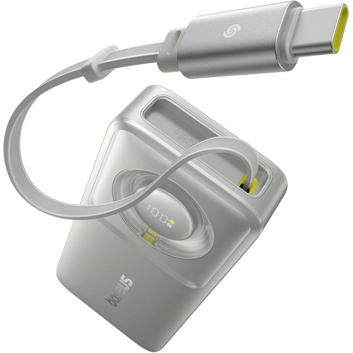 BASEUS FREE2PULL 30W 10.000MAH POWERBANK - GREY