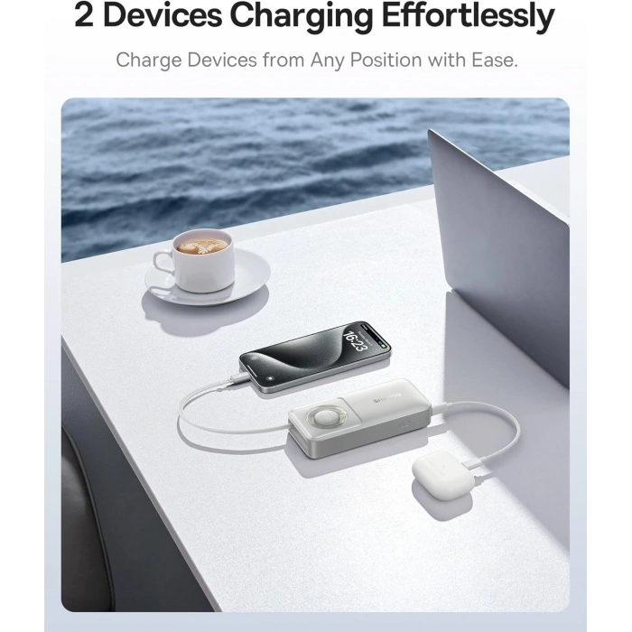 BASEUS FREE2PULL 30W 10.000MAH POWERBANK - GREY