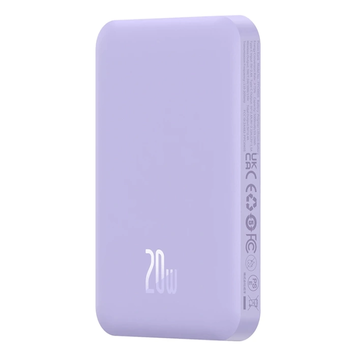 BASEUS MAGSAFE MINI KABLOSZ 5000M 20W POWERBNK MOR