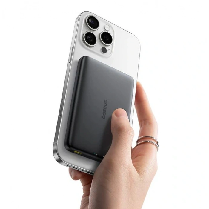 BASEUS PICOGO ULTRA-SLIM QI2 P.BANK SIYAH10000MAH