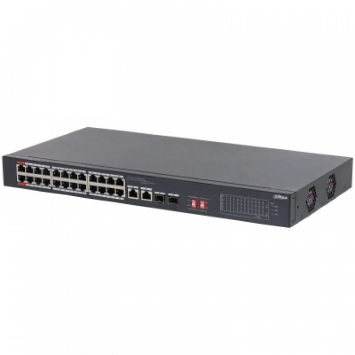 DAHUA S3226-24ET-240 24 PORT 24XFE-2XGE-2X1GE/SFP 240W POE SWİTCH