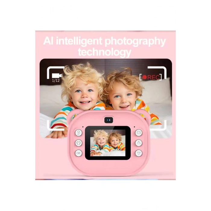 Dijital Video Kayıt Fotoğraf Çocuk Kamerası Anlık Termal Resim Kağıt Baskılı Vtn-09