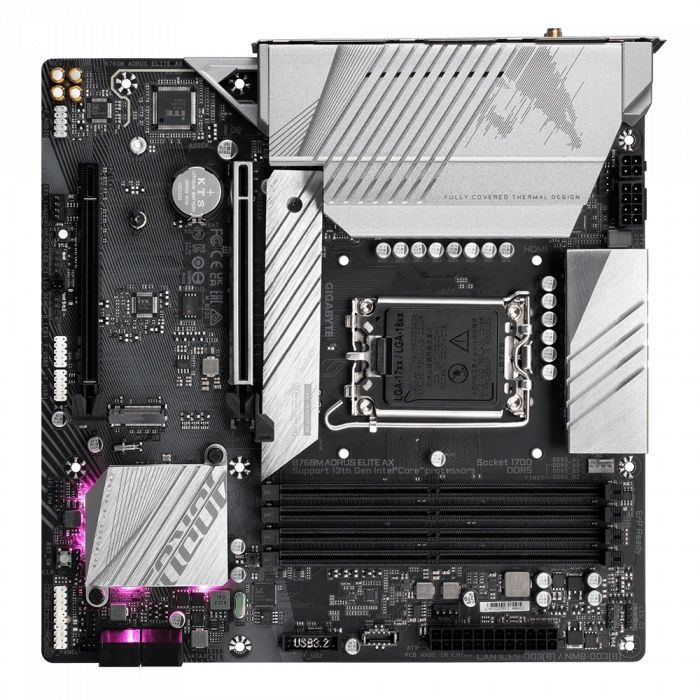 GIGABYTE B760M AORUS ELITE AX 5333MHz(OC) DDR5 M.2 mATX 1700p