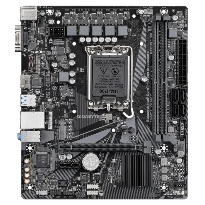 GIGABYTE H610M H V3 DDR4 3200MHZ M.2 HDMI MATX 1700P