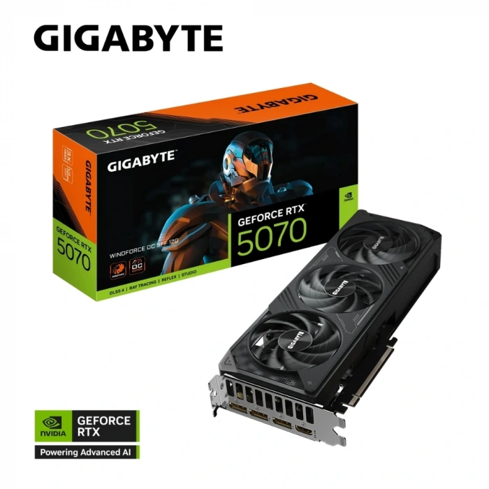 GIGABYTE RTX5070 WINDFORCE GV-N5070WF3OC-12GD VGA