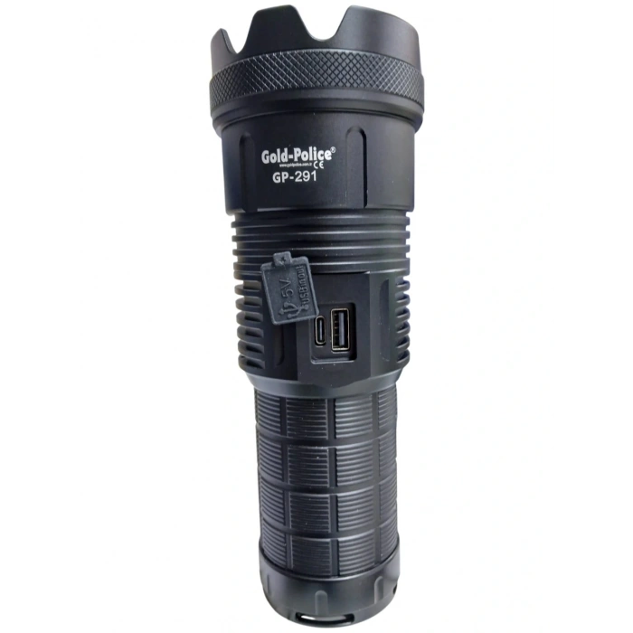 Gold Polıce Gp-291 Güçlü El Feneri 20,000 Lümen
