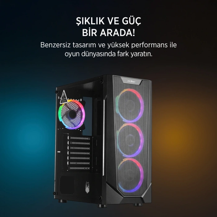 JAMES DONKEY HELIX H800 4XRBW ATX 550W GAMING KASA