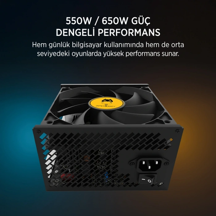 JAMES DONKEY HELIX H800 4XRBW ATX 550W GAMING KASA