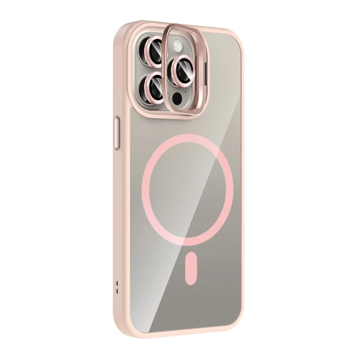 Joko Apple iPhone 15 Pro Max Remim Lensli Magsafe Standlı Kapak