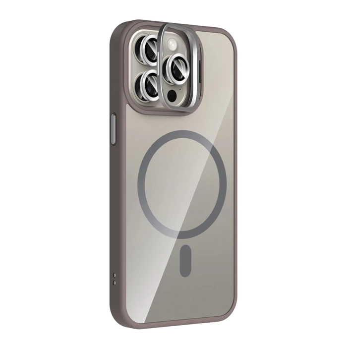 Joko Apple iPhone 15 Pro Max Remim Lensli Magsafe Standlı Kapak