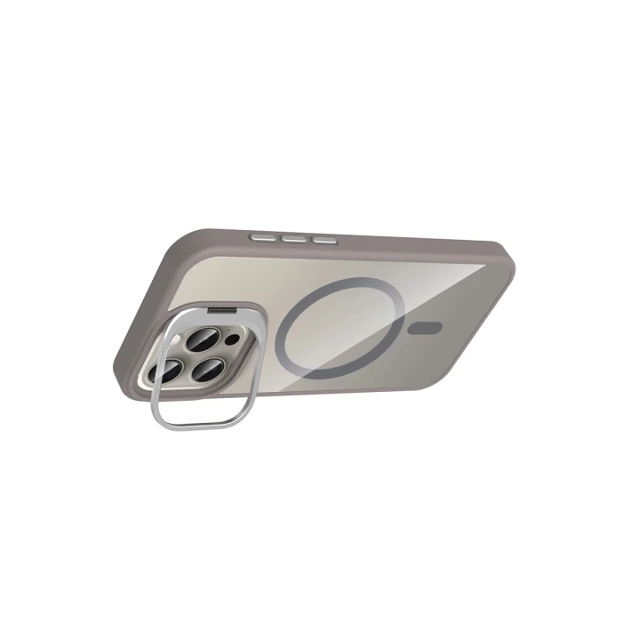Joko Apple iPhone 15 Pro Max Remim Lensli Magsafe Standlı Kapak