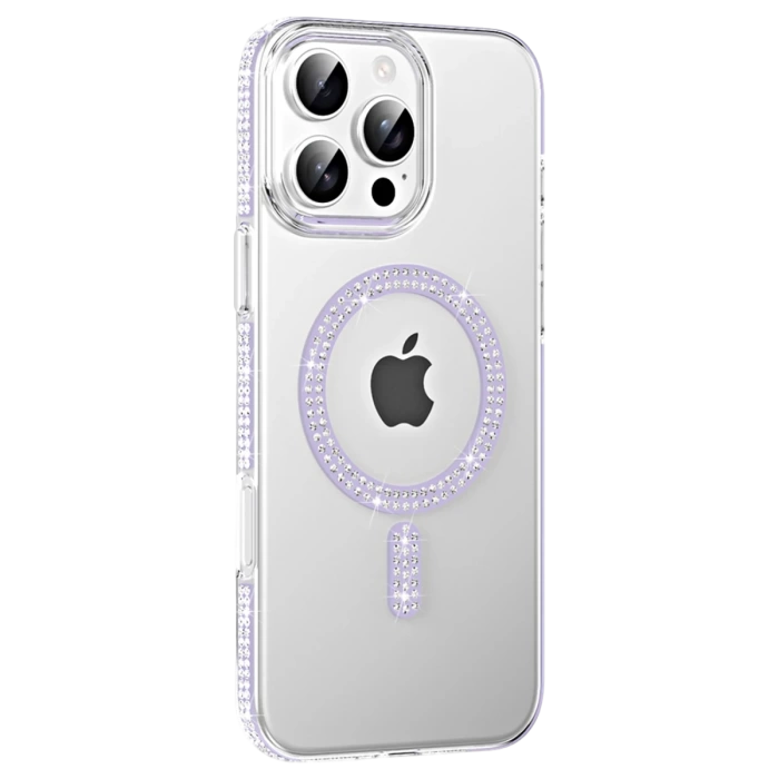 Joko Apple iPhone 16 Pro Move Taşlı Magsafe Kapak - Lila