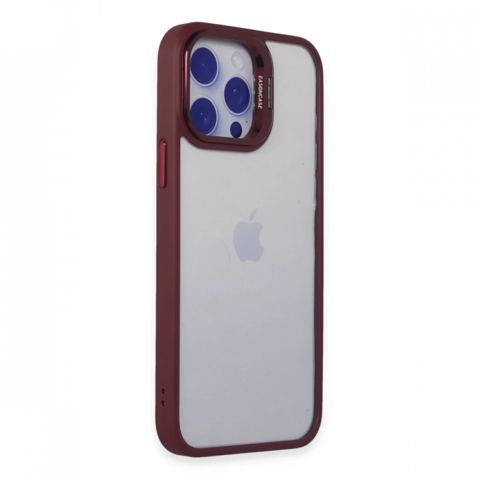 Joko iPhone 13 Pro Max Kılıf Roblox Lens Standlı Kapak - Bordo