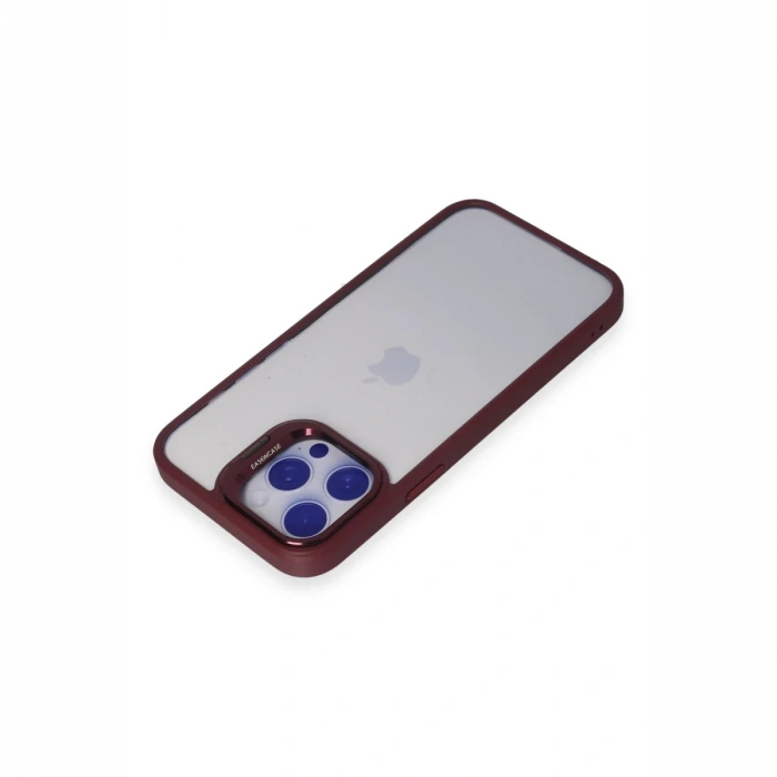 Joko iPhone 13 Pro Max Kılıf Roblox Lens Standlı Kapak - Bordo