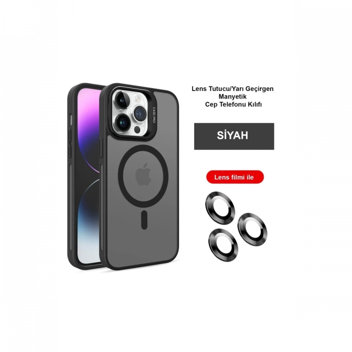 iPhone 14 Pro Kılıf Flet Lens Magsafe Kapak