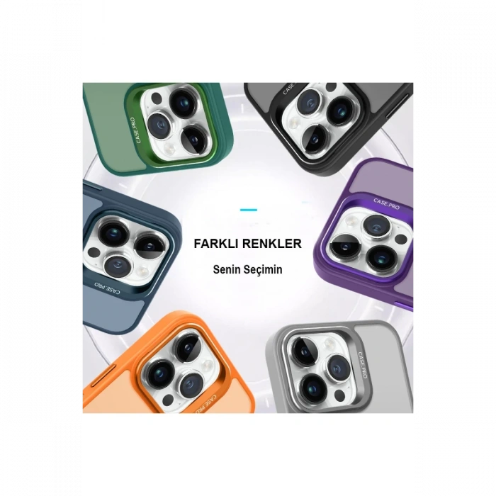 iPhone 14 Pro Kılıf Flet Lens Magsafe Kapak