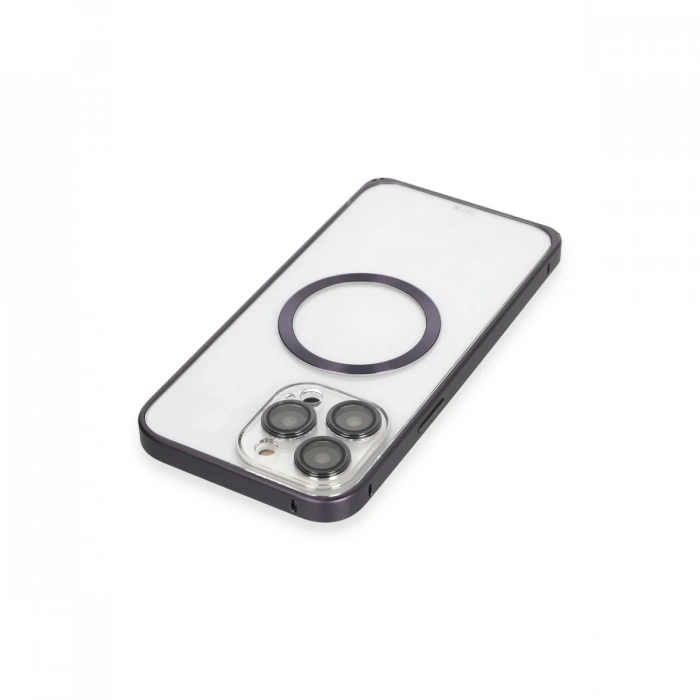 iPhone 14 Pro Kılıf Metal Bumper Magneticsafe Kapak