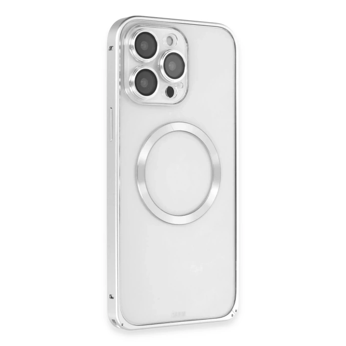 Joko iPhone 15 Pro Kılıf Metal Bumper Magneticsafe Kapak
