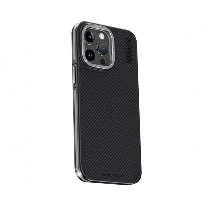 Joko iPhone 15 Pro Max Kılıf Aramid 600D Kevlar Karbon Fiber Magsafe Kapak