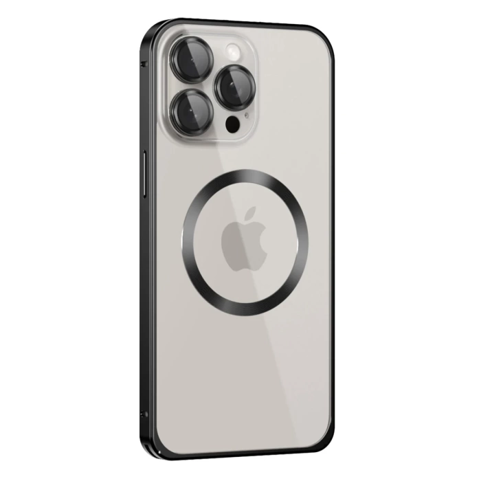 Joko iPhone 15 Pro Max Kılıf Metal Bumper Magneticsafe Kapak