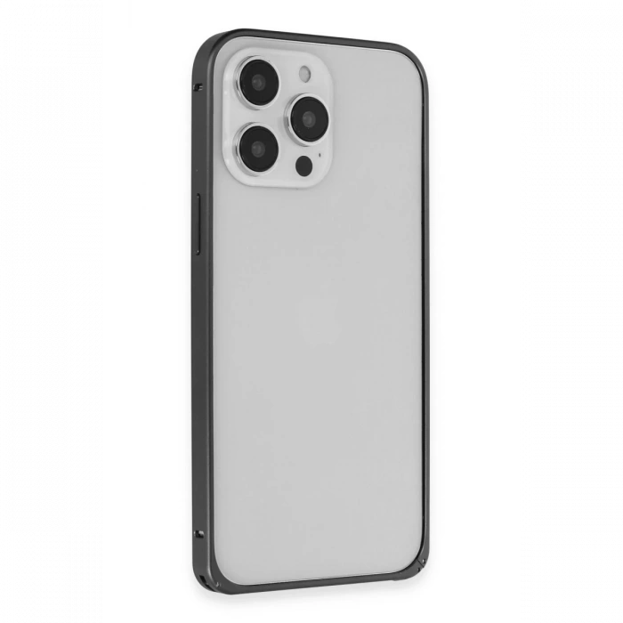 Joko iPhone 15 Pro Max Kılıf Metal Bumper Magneticsafe Kapak