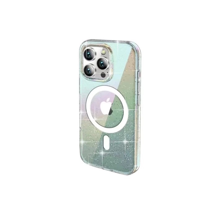 Joko iPhone 15 Pro Max Rasasi Simli Magsafe Kapak - Şeffaf