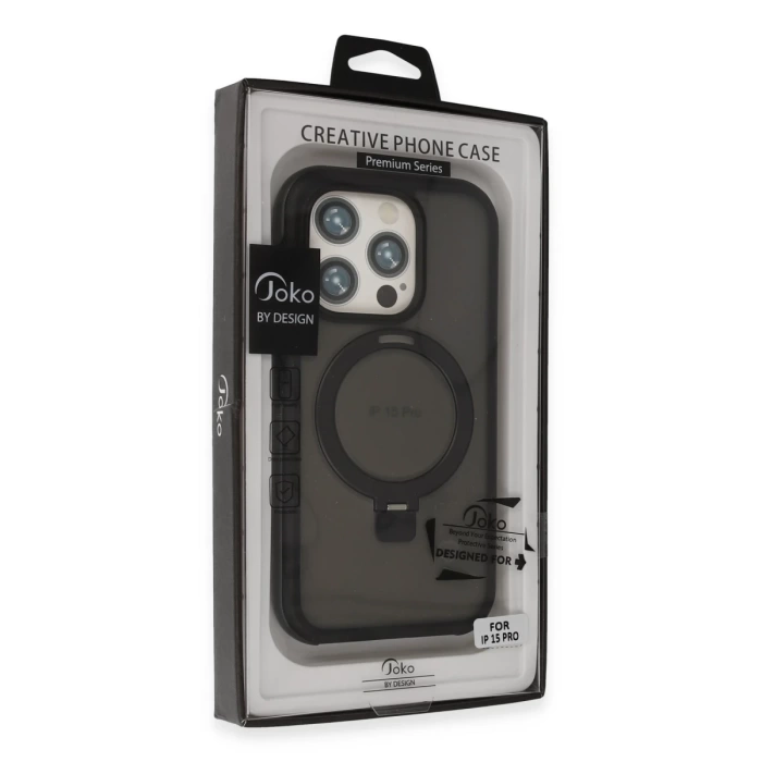Joko iPhone 15 Pro Max Zorda Airbag Magsafe Standlı Kapak