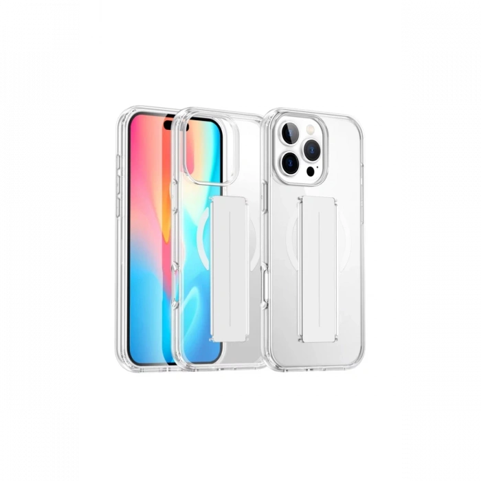 iPhone 16 Pro Kılıf Alfa Magsafe Standlı Kapak