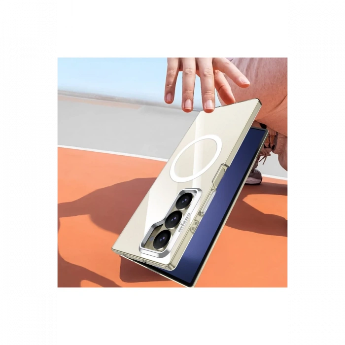 Samsung Galaxy Z Fold 6 Crystal Magsafe Kapak - Şeffaf