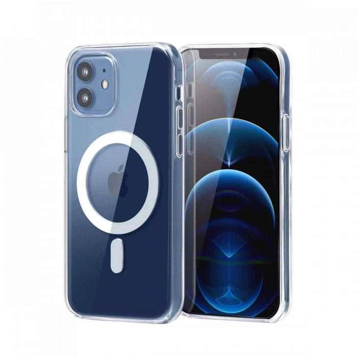 Joy Tekno Apple iPhone 11 Combo Sert Şeffaf Magsafe Kapak - Şeffaf