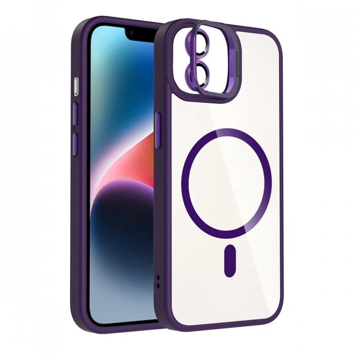 Joy Tekno Apple iPhone 11 Remim Lensli Magsafe Standlı Kapak