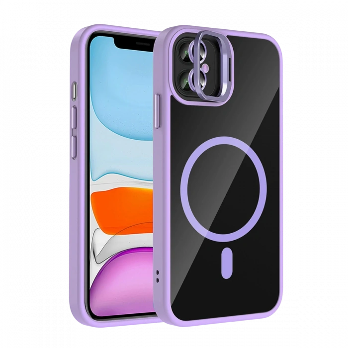 Joy Tekno Apple iPhone 11 Remim Lensli Magsafe Standlı Kapak