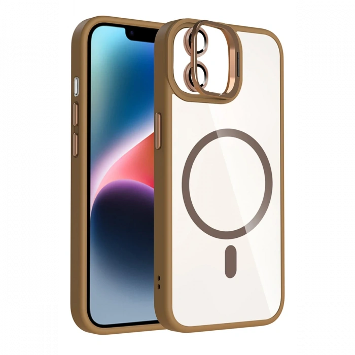 Joy Tekno Apple iPhone 11 Remim Lensli Magsafe Standlı Kapak