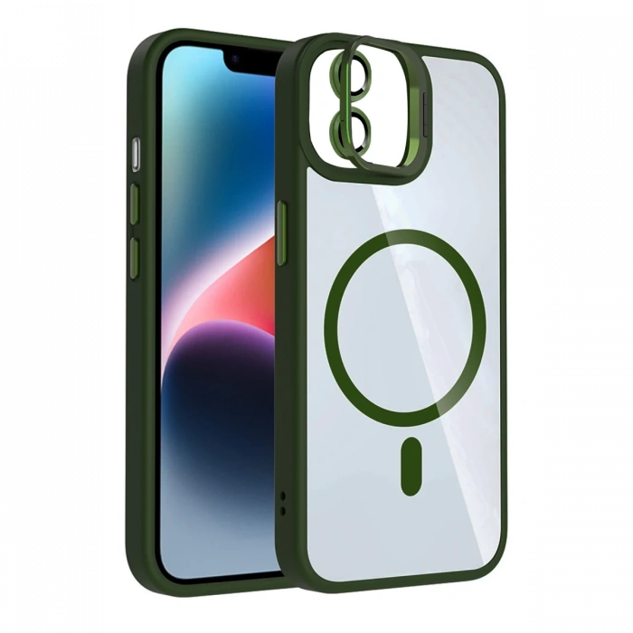 Joy Tekno Apple iPhone 11 Remim Lensli Magsafe Standlı Kapak