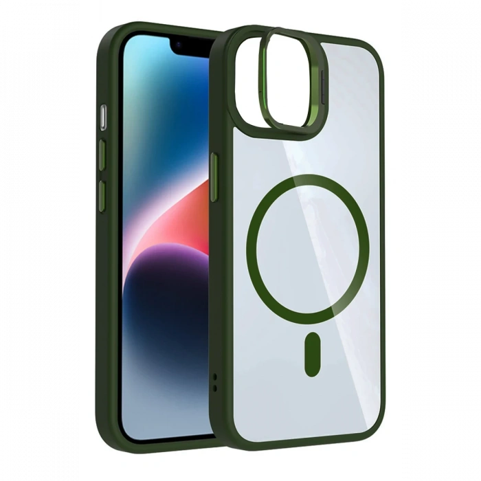 Joy Tekno Apple iPhone 11 Remim Lensli Magsafe Standlı Kapak